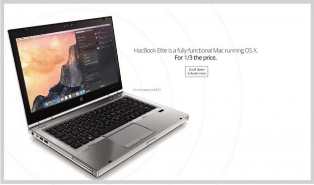 HacBook Elite ноутбук с MacOS за $ 329