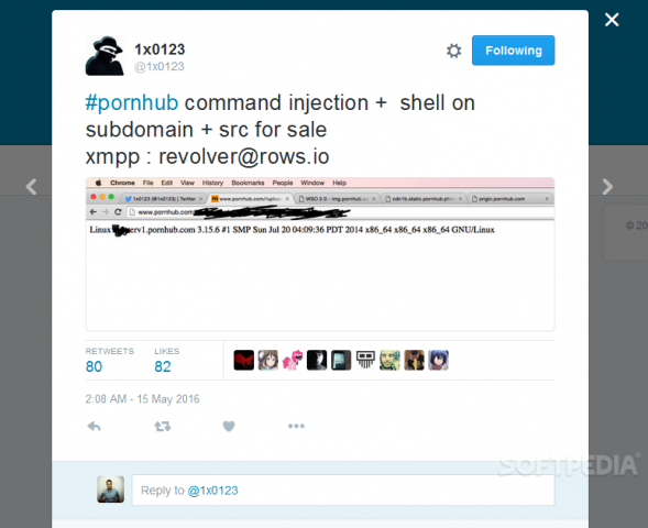 Хакер продавал доступы к серверам PornHub за $1000